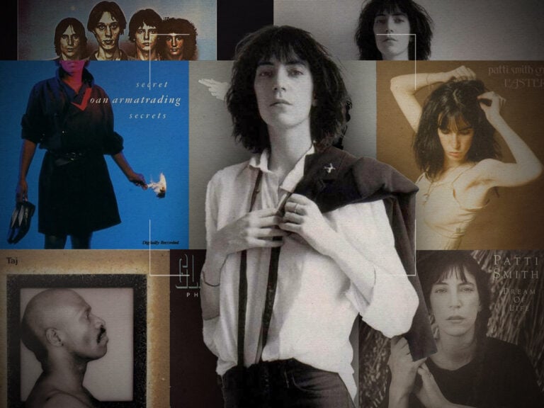 The album covers photographed by Robert Mapplethorpe