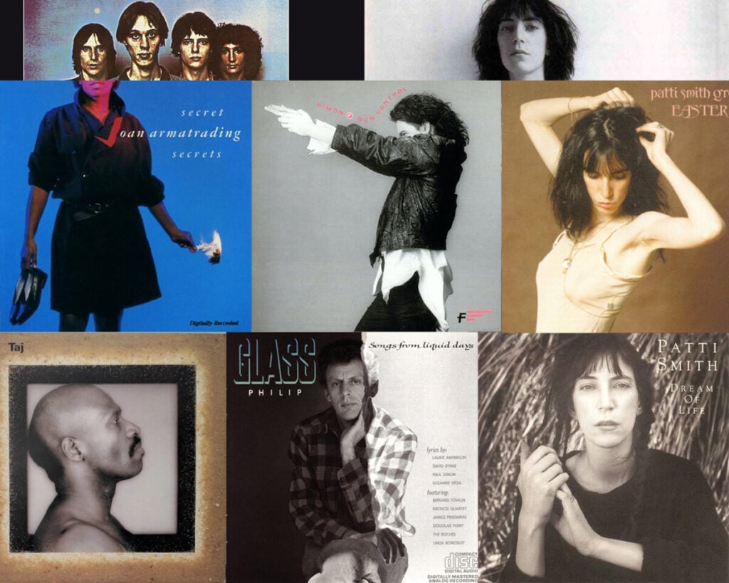 The album covers photographed by Robert Mapplethorpe