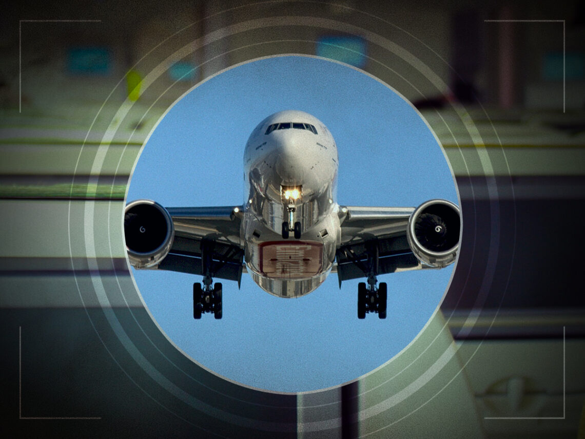 What was the first movie shown on a plane?