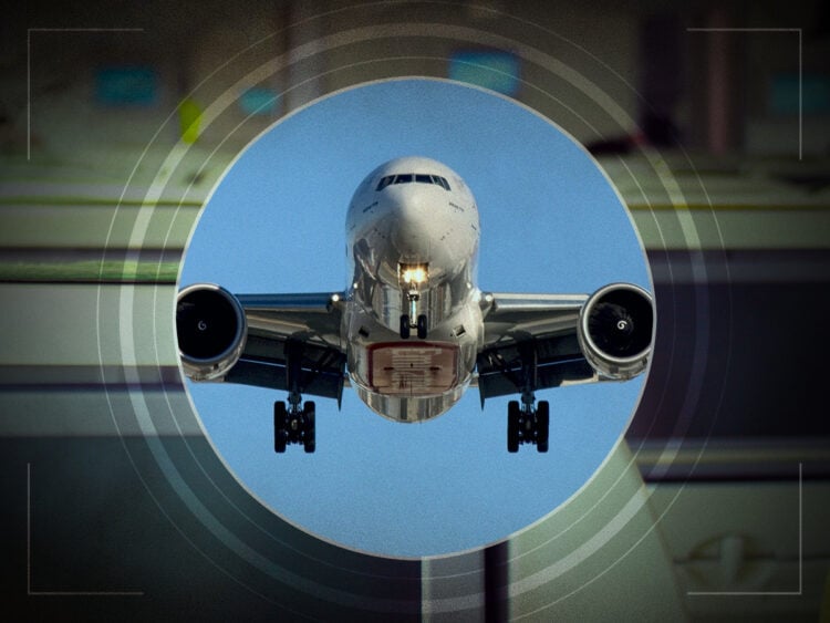What was the first movie shown on a plane?