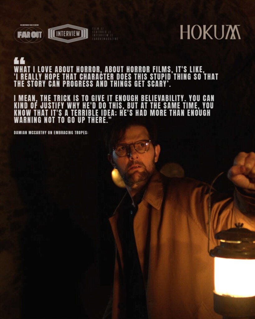 Writer and director Damian McCarthy on 'Hokum', how to craft horror, and avoiding exposition- Why bother with that?
