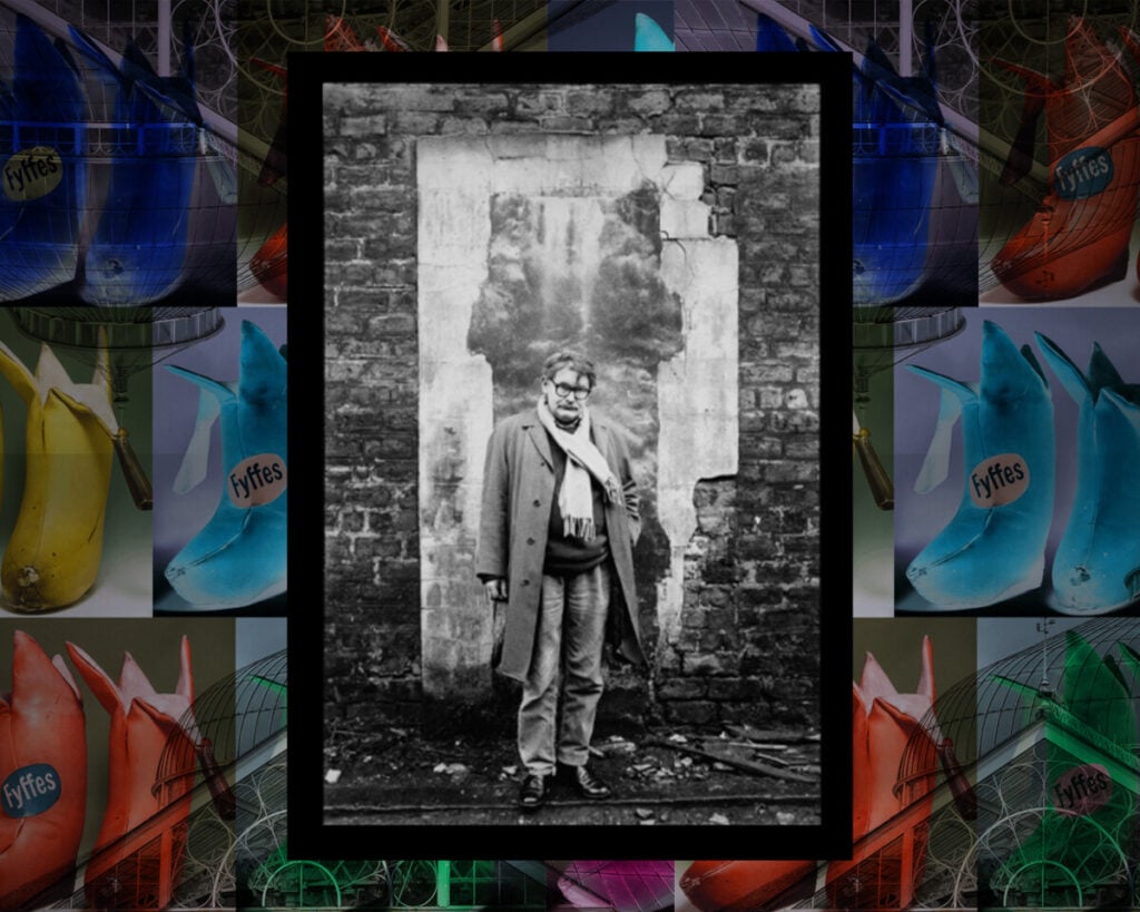 Writer and artist, Alasdair Gray pictured in Glasgow, 1984.