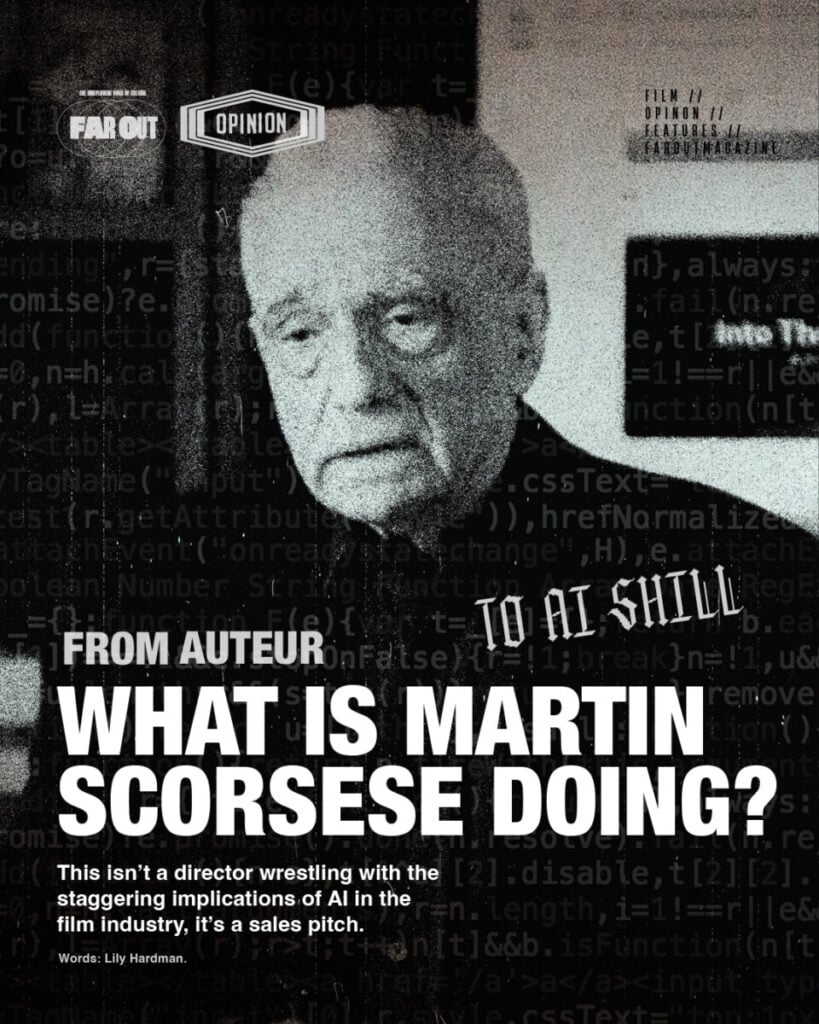 From auteur to AI shill- What is Martin Scorsese doing?