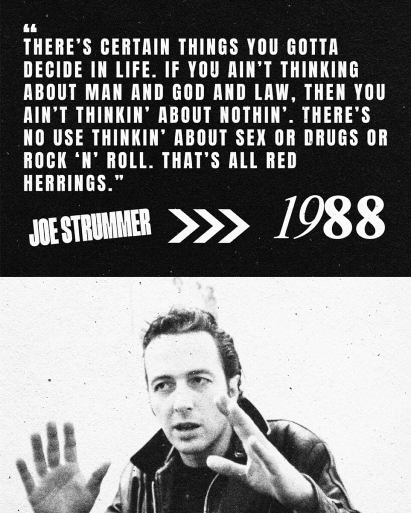 The Clash of personalities- 1978 Joe Strummer vs 1988 Joe Strummer