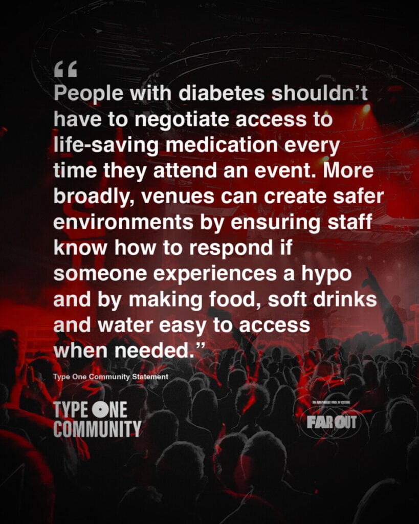 “You can’t bring that in”- Diary of a gig-going diabetic, and how venues should be doing better