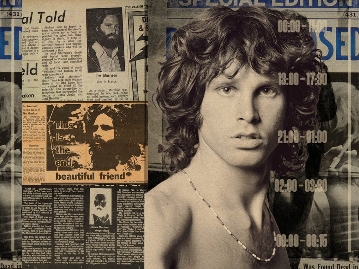 A timeline of the final 24 hours of Jim Morrison