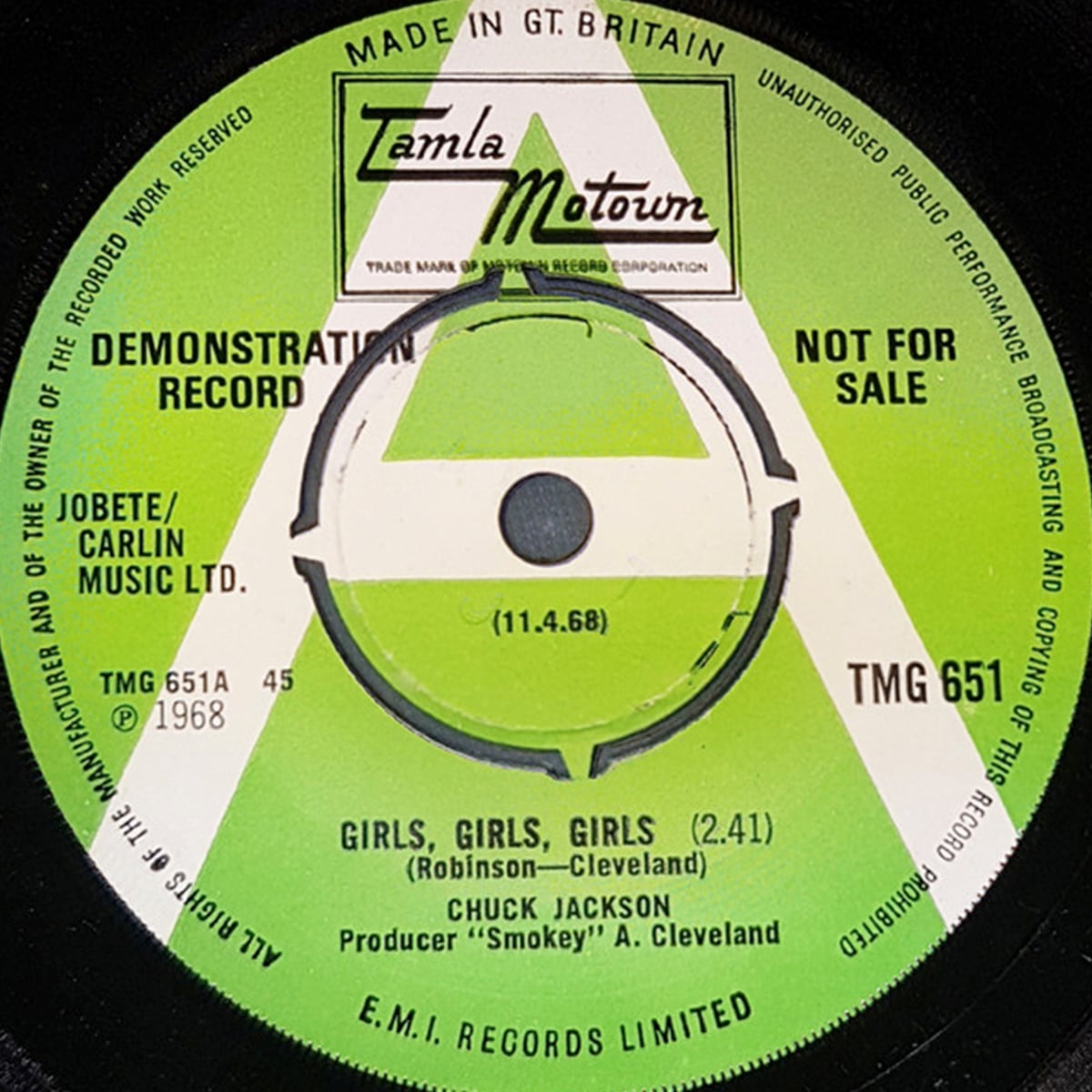 Chuck Jackson - ‘Girls, Girls, Girls’ - 1968