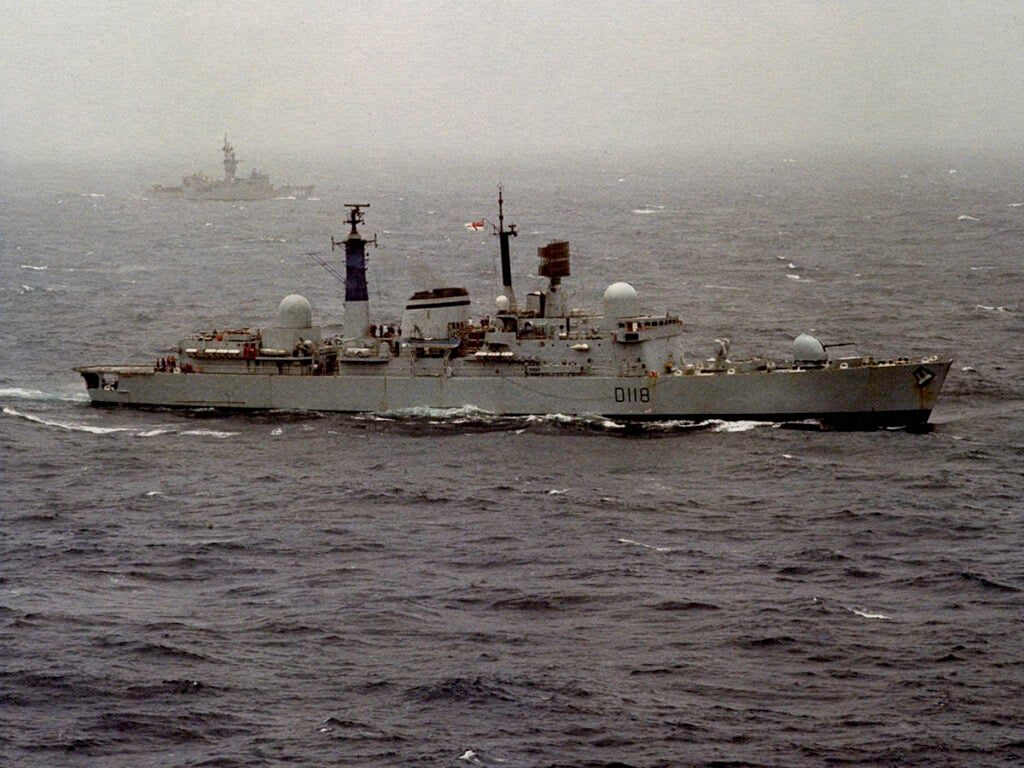 HMS Coventry pictured in 1981.