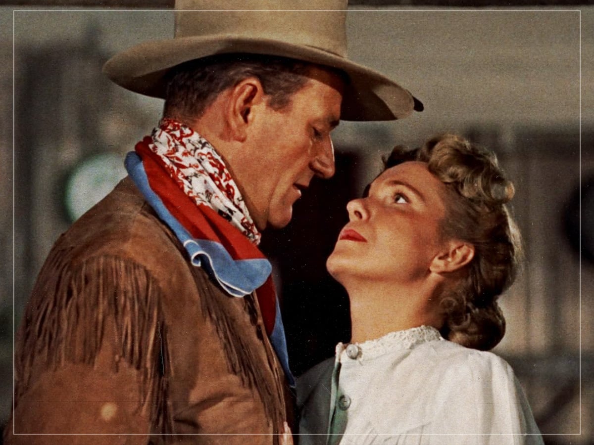 Hondo kisses Angie – ‘Hondo’ (John Farrow, 1953)
