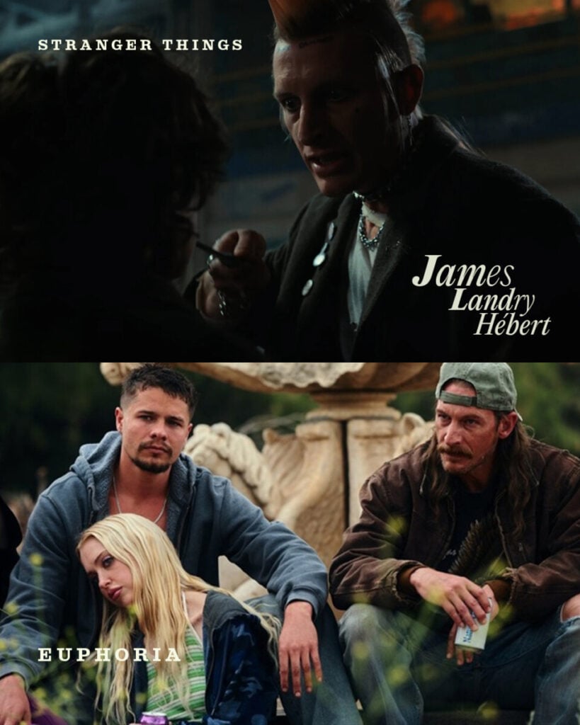 James Landry Hébert starring in Stranger Things and Euphoria.