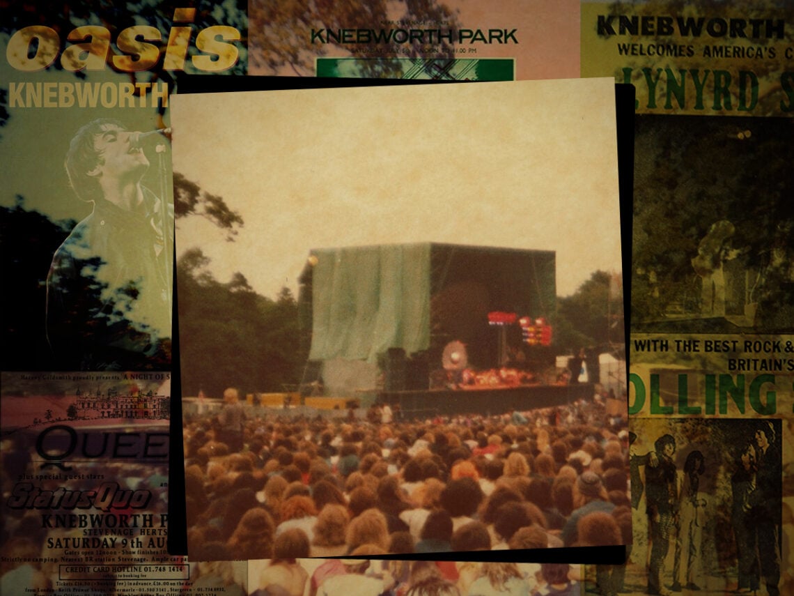 Who were the first Knebworth headliners?